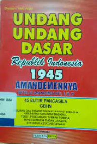 Undang undang dasar republik indonesia 1945